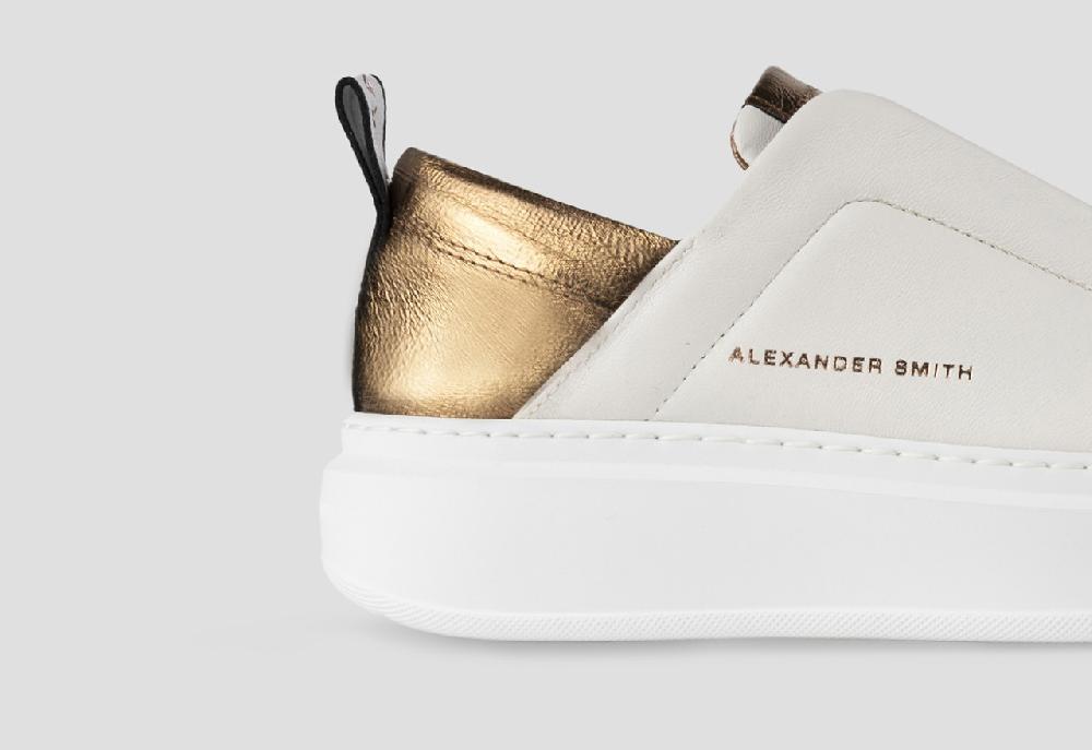 Alexander Smith WEMBLEY SLIP-ON WOMAN WHITE BRONZE I Più Venduti