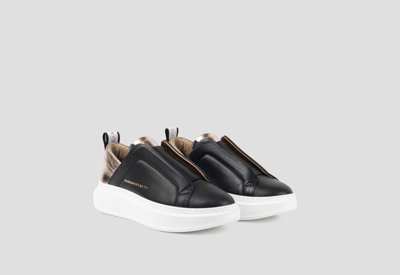 Alexander Smith WEMBLEY SLIP-ON WOMAN BLACK COPPER Vendite Flash