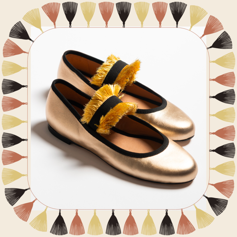 Allagiulia Ballerina Lolita Frangia ORO Qualità