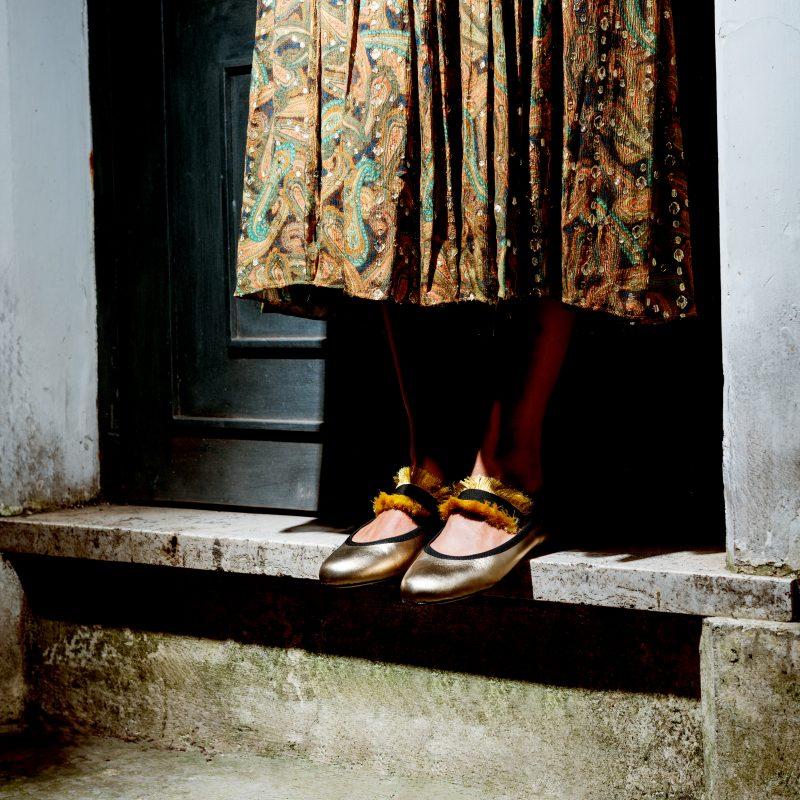 Allagiulia Ballerina Lolita Frangia ORO Qualità