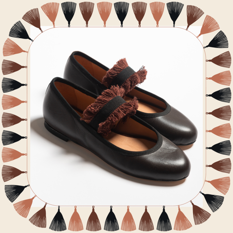 Allagiulia Ballerina Lolita Frangia TABACCO Vendita