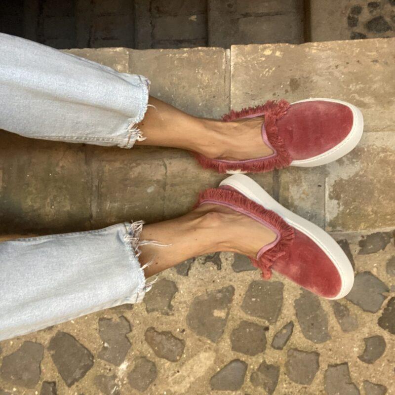 Allagiulia Tennis Frangia ROSA Vendita Calda