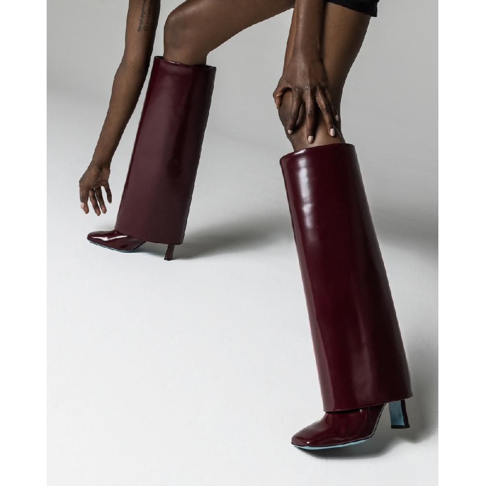 Amalfi by rangoni Stivale Limpida burgundy Vendita Calda