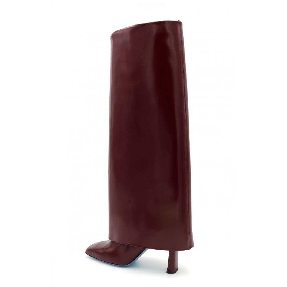 Amalfi by rangoni Stivale Limpida burgundy Vendita Calda