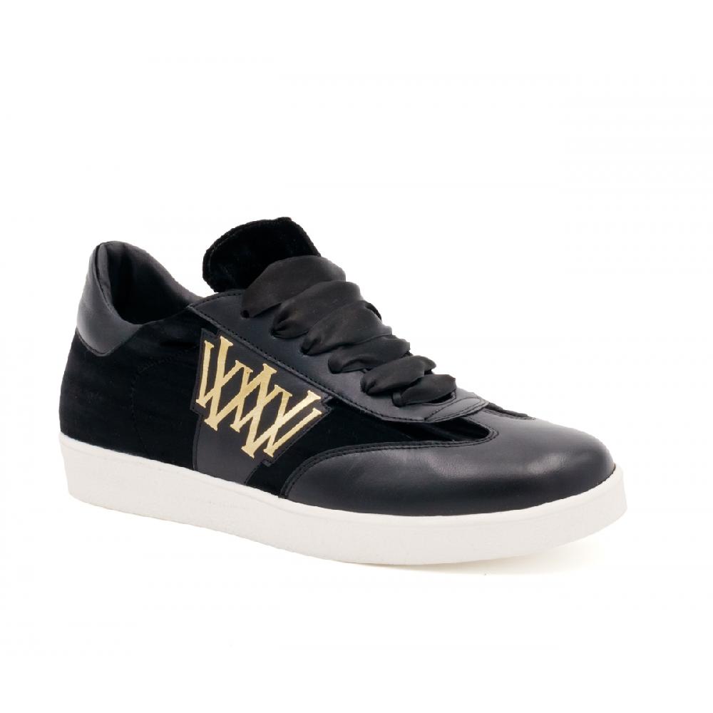 Amalfi by rangoni Sneakers Valetta velluto nero Consegna Veloce