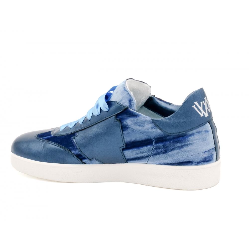 Amalfi by rangoni Sneakers Valetta velluto blu Promozione Limitata