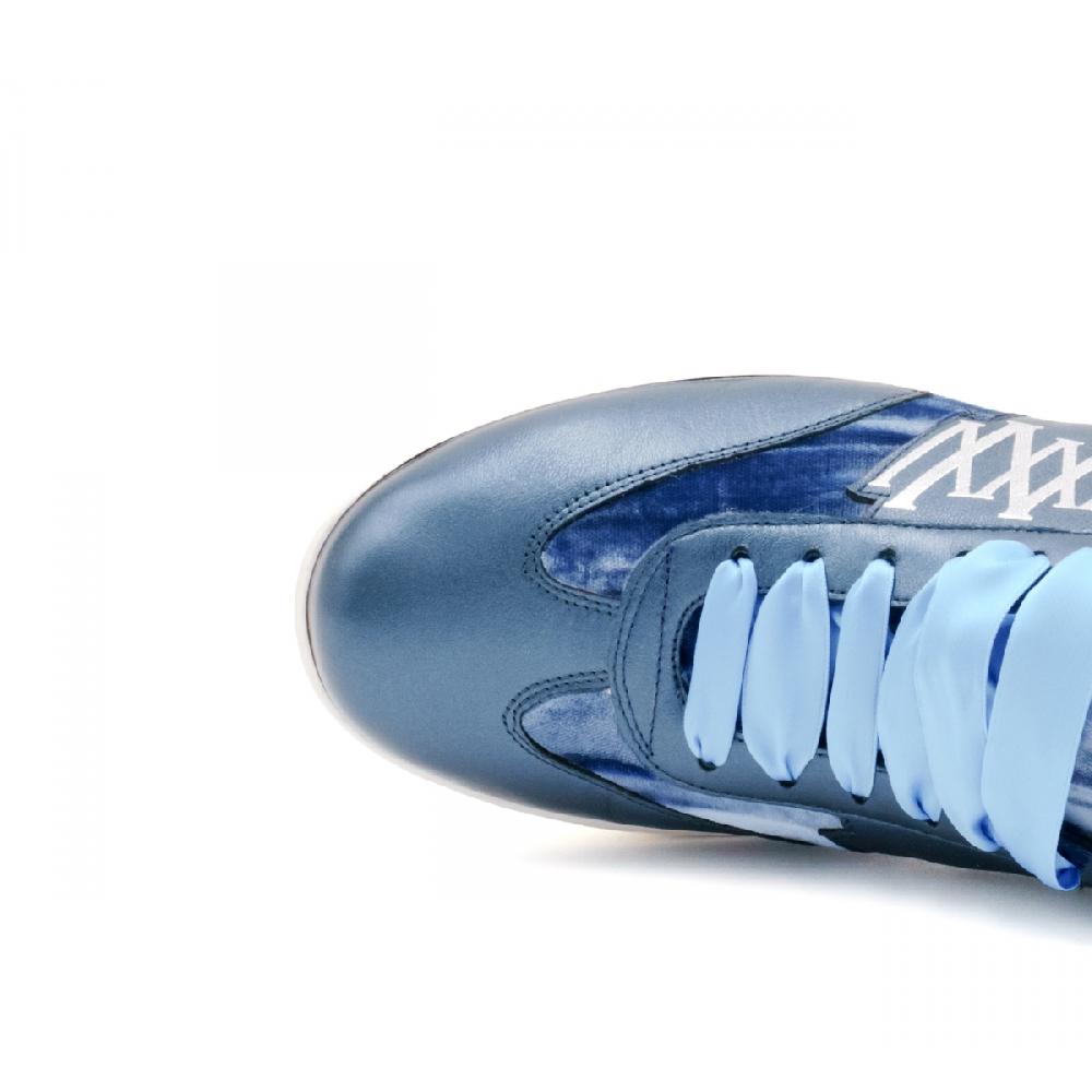 Amalfi by rangoni Sneakers Valetta velluto blu Promozione Limitata