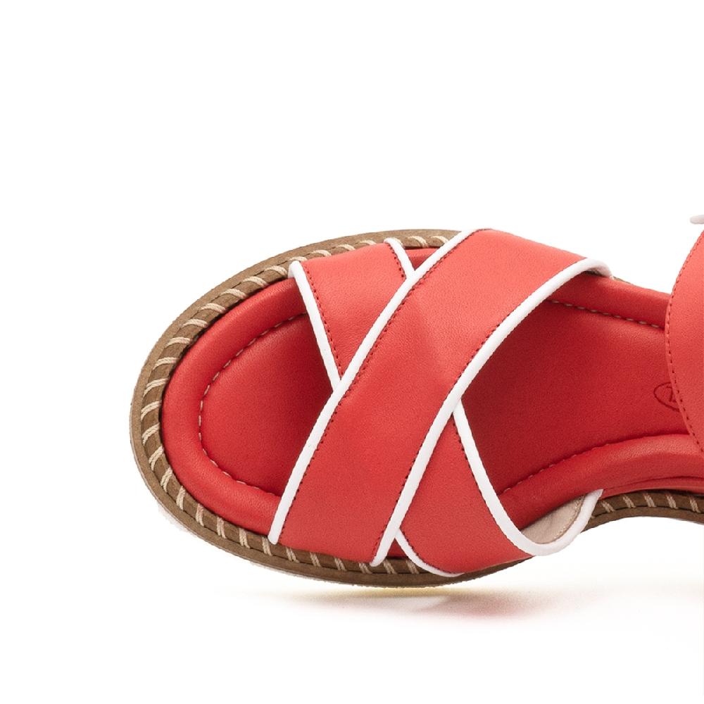 Amalfi by rangoni Sandalo espadrille Montecarlo corallo Vendita