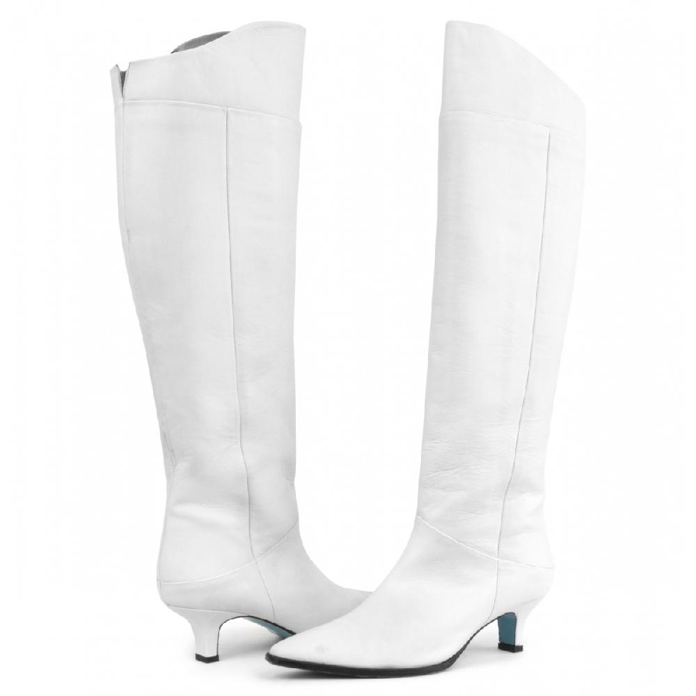 Amalfi by rangoni Stivale cuissard Drupi white Vendita Calda