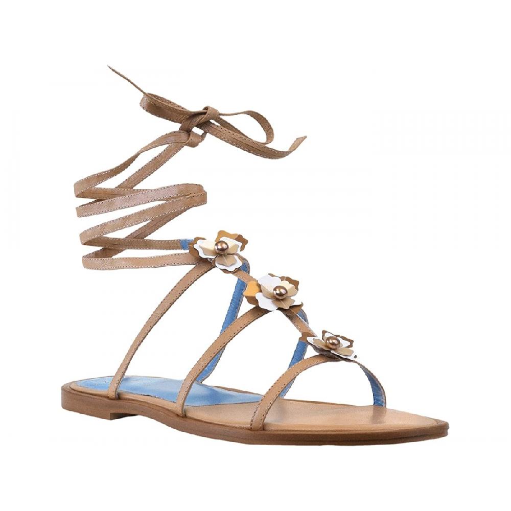 Amalfi by rangoni Sandalo allacciato Isal beige Negozio