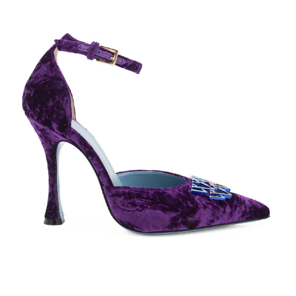 Amalfi by rangoni Décolleté Sunrise in velluto viola