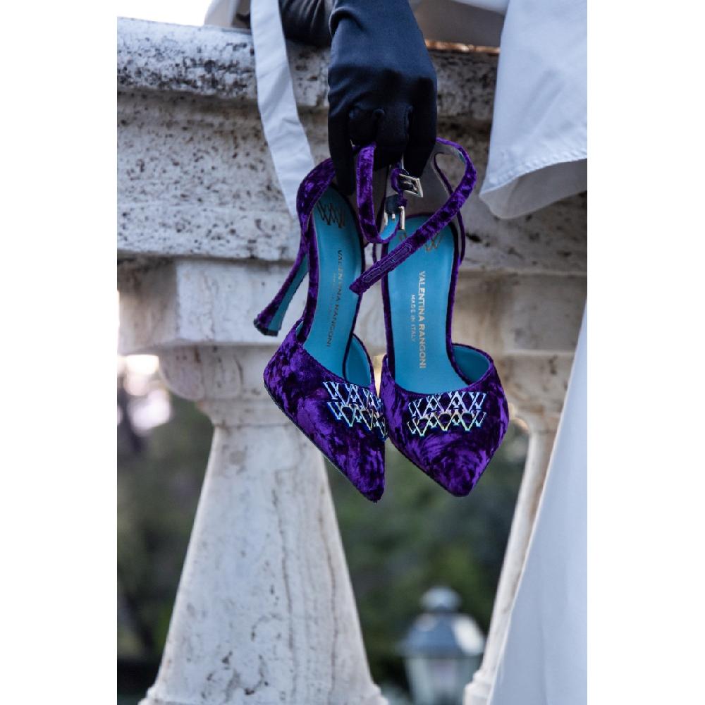 Amalfi by rangoni Décolleté Sunrise in velluto viola Fino Al -60%