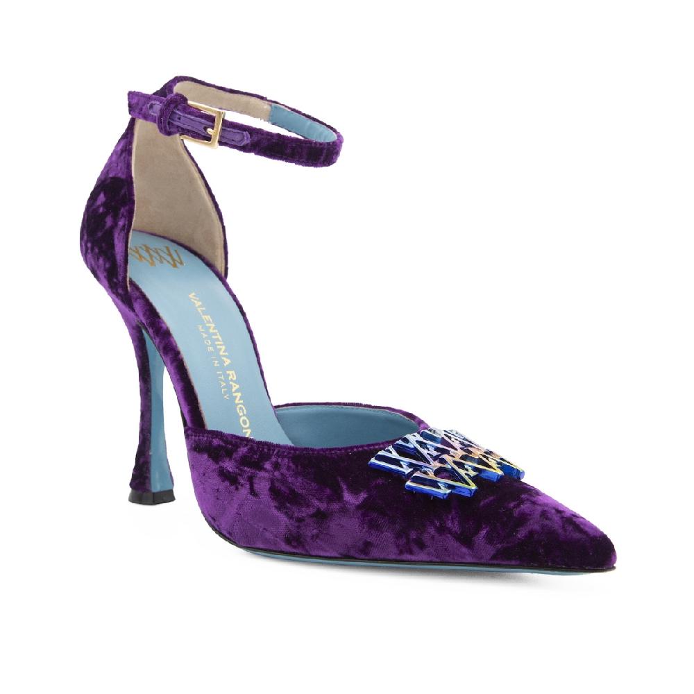 Amalfi by rangoni Décolleté Sunrise in velluto viola Fino Al -60%