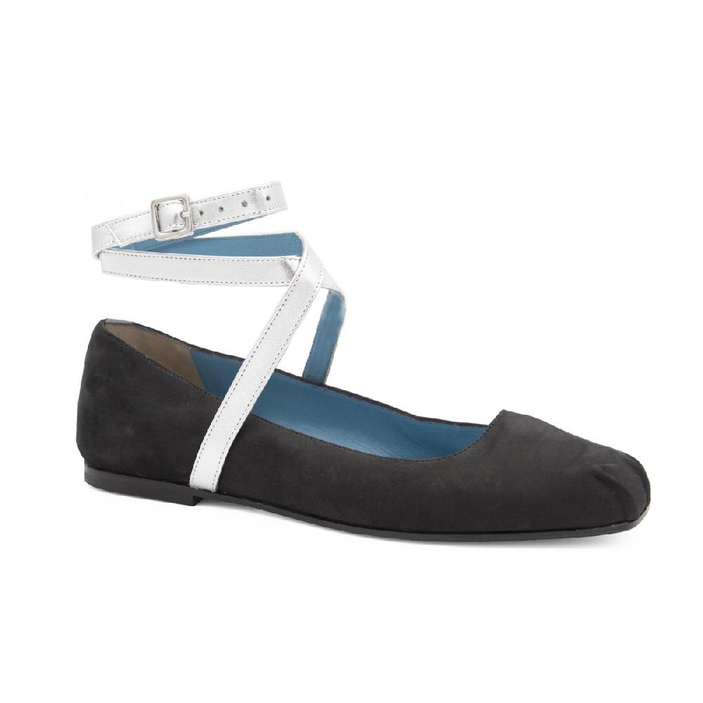Amalfi by rangoni Ballerina Birba black Presa