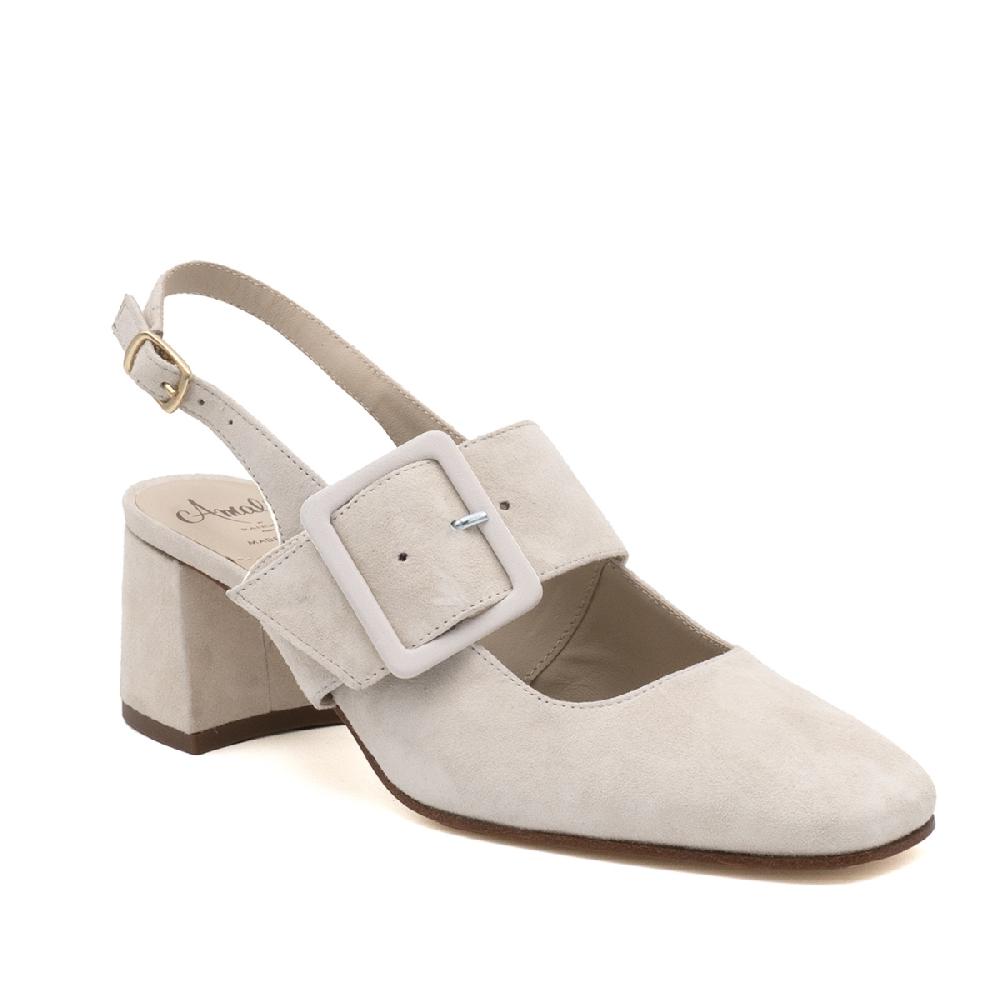 Amalfi by rangoni Slingback Selva bianche Sottocosto